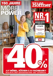 Bett im Höffner Prospekt in Sankt Augustin Aktueller Höffner Prospekt mit Bett, "150 JAHRE MÖBEL POWER", Seite 1