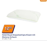Aktuelle Bett Angebote bei Action in Pforzheim Aktuelles Hotel Royal Doppelseitiges Kissen mit Memory-Schaum Angebot bei Action in Pforzheim ab 12,95 €
