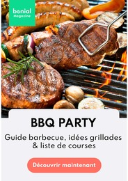 Catalogue Bonial Magazine à Savigny-sur-Orge, avec 1 page Prospectus Bonial Magazine à Savigny-sur-Orge, "BBQ PARTY", 1 page, 21/04/2022 - 30/06/2022
