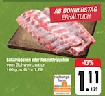 Schälrippchen oder Kotelettrippen Angebote bei E center Hof für 1,11 €