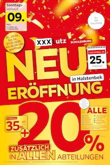 XXXLutz Möbelhäuser Prospekt "NEUERÖFFNUNG in Halstenbek" mit  Seiten (Halstenbek)