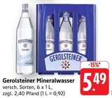 Mineralwasser Angebote von Gerolsteiner bei E center Trier für 5,49 €
