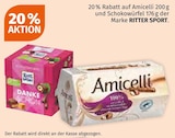 20 % Rabatt auf Amicelli 200 und Schokowürfel 176 g der Marke RITTER SPORT. Angebote von RITTER SPORT bei Müller München
