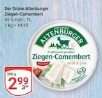 Ziegen-Camembert Angebote von Der Grüne Altenburger bei GLOBUS Hanau für 2,99 €