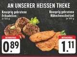 Knusprig gebratene Frikadellen Angebote bei E center Oberhausen für 0,89 €