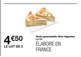 Tarte gourmande thon légumes à 4,50 € dans le catalogue Monoprix