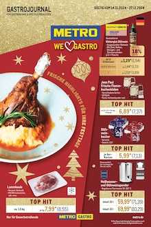 Glühwein im Metro Prospekt "Gastro Journal" mit 34 Seiten (Duisburg)