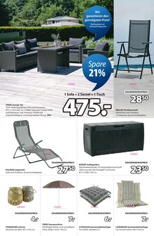 Sonnenschirm im JYSK Prospekt "Ein großartiges Angebot für deinen Außenbereich" mit 9 Seiten (Mönchengladbach)