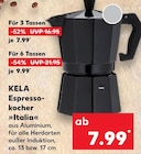 Kaufland Wilhelmshaven - Espressokocher »Italia« Angebot im Prospekt Espressokocher »Italia« bei Kaufland im Wilhelmshaven Prospekt für 7,99 €