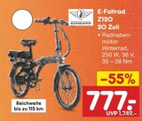 E-Faltrad Z120 20 Zoll bei Netto Marken-Discount im Wusterhausen Prospekt für 777,00 €
