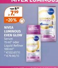 LUMINOUS EVEN GLOW Serum Angebote von NIVEA bei Müller Saarlouis für 7,99 €