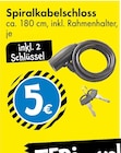 Spiralkabelschloss im Angebot bei TEDi in Schwabach Spiralkabelschloss Angebote bei TEDi Schwabach für 5,00 €