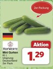 Mini Gurken von Hofwerte für 1,29 € bei famila Nordwest im Angebot Mini Gurken von Hofwerte im aktuellen famila Nordwest Prospekt
