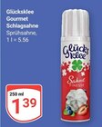 Gourmet Schlagsahne Angebote von Glücksklee bei GLOBUS Rodgau für 1,39 €
