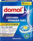 Geschirr-Reiniger Tabs 12-fach Power im Angebot bei Rossmann in Kaarst Geschirr-Reiniger Tabs 12-fach Power Angebote von domol bei Rossmann Kaarst für 2,76 €