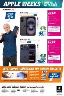 iPhone im aktuellen expert Prospekt (Wuppertal) iPhone im expert Prospekt "APPLE WEEKS" mit 3 Seiten (Wuppertal)