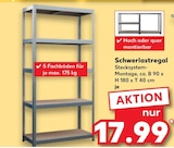 Schwerlastregal von  im aktuellen Kaufland Prospekt für 17,99 €
