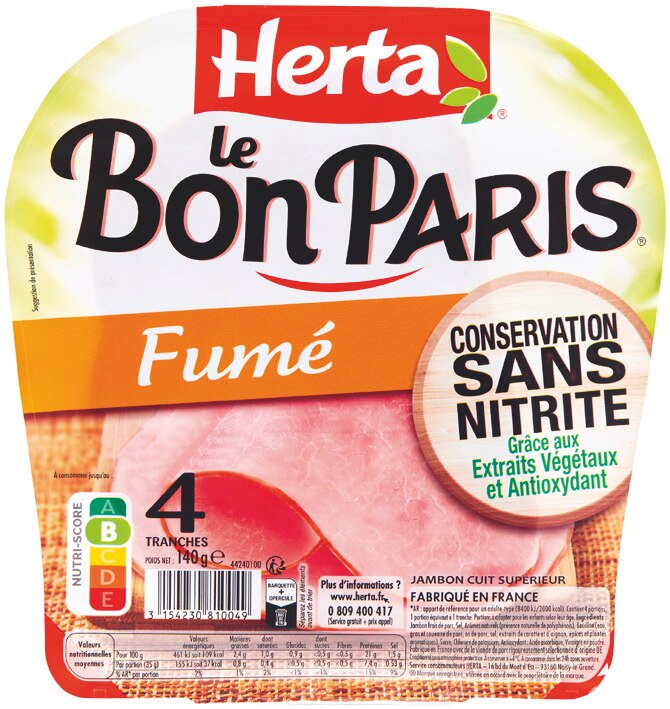 Herta Jambon fumé le Bon Paris