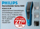 Haarschneider Series 5000 HC5612/15 von PHILIPS im aktuellen V-Markt Prospekt für 27,99 €