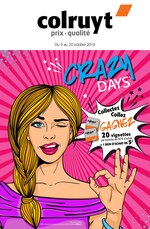 Catalogue Colruyt "Crazy days", 20 pages, à Metz, 09/10/2019 - 20/10/2019 Prospectus Colruyt "Crazy days", 20 pages, à Metz, 09/10/2019 - 20/10/2019