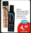 Haarspray von Syoss für 4,49 € bei budni im Angebot Haarspray von Syoss im aktuellen budni Prospekt