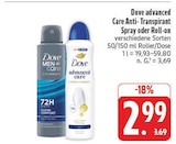 advanced Care Anti-Transpirant Spray im Angebot bei E center in Dresden advanced Care Anti-Transpirant Spray Angebote von Dove bei E center Dresden für 2,99 €