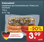 Kohlmahlzeit im Angebot bei Netto Marken-Discount in Nordhorn Kohlmahlzeit Angebote bei Netto Marken-Discount Nordhorn für 3,99 €