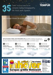 Aktueller Möbel Inhofer Prospekt mit Kissen, "TEMPUR FACHBERATERTAGE", Seite 4