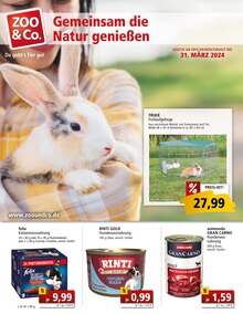 Tierfutter im ZOO und Co. Prospekt "Gemeinsam die Natur genießen" mit 12 Seiten (Regensburg)