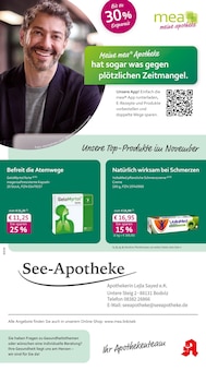 Aktueller mea - meine apotheke Prospekt "Unsere November-Angebote" Seite 1 von 4 Seiten