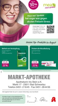 Aktueller mea - meine apotheke Prospekt "Unsere August-Angebote" Seite 1 von 4 Seiten für Bad Schwartau