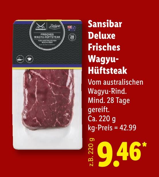 Frisches Wagyu-Hüftsteak