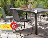 Table rectangulaire acier - Intermarché à Hyères Table rectangulaire acier en promo chez Intermarché Hyères à 99,99 €
