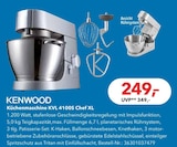 Küchenmaschine KVL 4100S Chef XL im Angebot bei dodenhof TechnikWelt in Bremen Küchenmaschine KVL 4100S Chef XL Angebote von Kenwood bei dodenhof TechnikWelt Bremen für 249,00 €