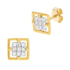 Boucles d'oreilles en or jaune et rhodié diamants en promo chez E.Leclerc Saint-Denis à 245,00 €