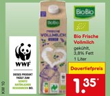 Aktuelles Bio Frische Vollmilch Angebot bei Netto Marken-Discount in Hamburg ab 1,35 €
