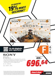 LED Fernseher im MediaMarkt Saturn Prospekt "BIS MONTAG: 19% MWST GESCHENKT" auf Seite 8