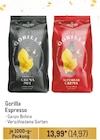 Espresso Angebote von Gorilla bei Metro Wolfsburg für 14,97 €