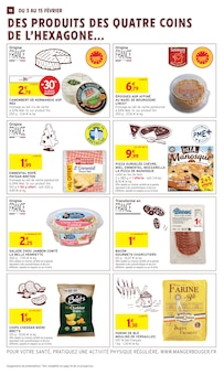 Promotion Cheddar dans le prospectus Intermarché Super, valable du 03/02/2026 au 15/02/2026 Promo Cheddar dans le catalogue Intermarché Super du moment à la page 18