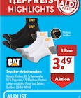 Sneaker-Arbeitssocken Angebote von CAT bei ALDI SÜD Fellbach für 3,49 €