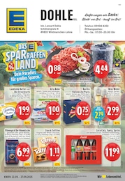 EDEKA Prospekt für Nordhorn mit 24 Seiten EDEKA Prospekt für Nordhorn: "Aktuelle Angebote", 24 Seiten, 22.09.2025 - 27.09.2025