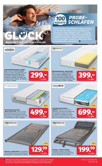 Matratze im Segmüller Prospekt "Zum Glück gibt’s Segmüller - Glück hat seinen Lieblingsplatz" mit 22 Seiten (Ludwigshafen (Rhein))