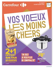 Carrefour Catalogue "VOS VOEUX LES MOINS CHERS", 72 pages, Boulogne-Billancourt,  11/01/2022 - 24/01/2022