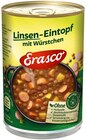 Linsen-Eintopf mit Würstchen Angebote von Erasco bei REWE Leinfelden-Echterdingen für 1,49 €