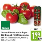 Aktuelle Tomaten Angebote bei EDEKA in Karlsruhe Aktuelles Bio Bioland Mini Rispentomaten Angebot bei EDEKA in Karlsruhe ab 1,99 €