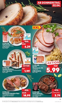 Schweinefilet im Kaufland Prospekt "Aktuelle Angebote" mit 54 Seiten (Potsdam)
