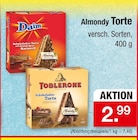 Daim Schokoladen-Torte mit knusprigem Karamell oder Toblerone Schokoladen-Torte Angebote von Almondy bei Zimmermann Wunstorf für 2,99 €