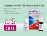 Allergodil akut Duo im mea - meine apotheke Prospekt zum Preis von 14,25 €