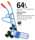 Diable spécial escalier en promo chez E.Leclerc Mérignac à 64,90 €