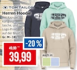Herren-Hoodie im Angebot bei Kaufhaus Stolz in Greifswald Herren-Hoodie Angebote von TOM TAILOR bei Kaufhaus Stolz Greifswald für 39,99 €
